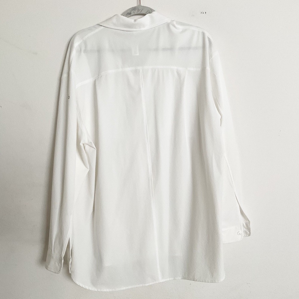 Alo Yoga Dreamscape Button Down Long Sleeve White M - Picture 10 of 10
